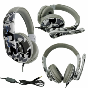 Fone De Ouvido Gamer Pro Headphone com Microfone P2 Camuflado Profissional - Imagem 6